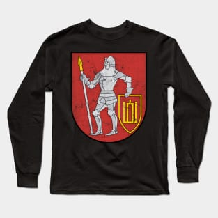 Trakai Distric Dzūkija, Lithuania - Vintage Distressed Style Design Long Sleeve T-Shirt